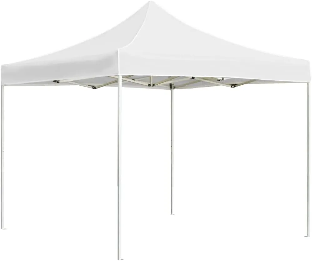 Outdoor Canopy Tent Party Tent Professional Folding Party Tent Aluminum 9.8'x9.8' White Tent with UV Protection and Waterproof Fabric