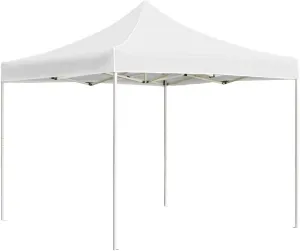 Outdoor Canopy Tent Party Tent Professional Folding Party Tent Aluminum 9.8'x9.8' White Tent with UV Protection and Waterproof Fabric