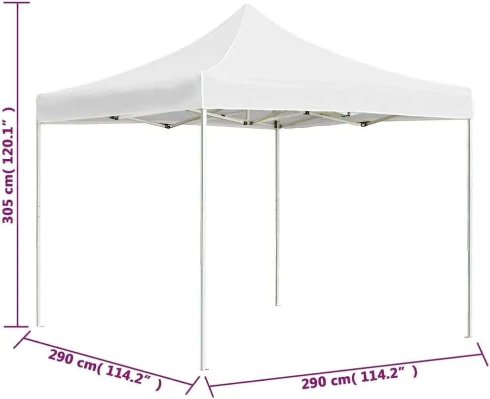 Outdoor Canopy Tent Party Tent Professional Folding Party Tent Aluminum 9.8'x9.8' White Tent with UV Protection and Waterproof Fabric