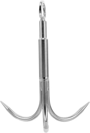 Outdoor Climbing Claw Large Stainless Steel Anchor Hook Fishing Gear Nonslip for Ocean Saltwater Activities