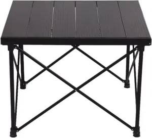 Outdoor Folding Camping Table with 2 Adjustable Heights of,Portable Camp Tables with Storage Bag, Roll Up Picnics Table for Travel Picnic