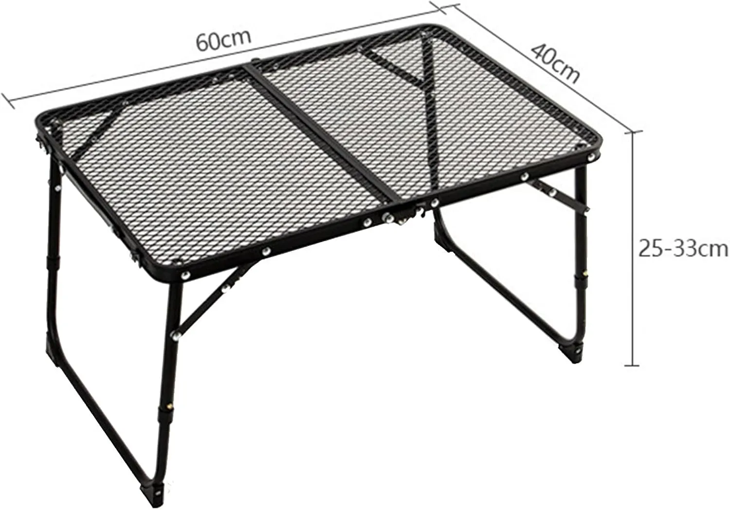Outdoor Portable Folding Table Aluminum Frame Desk Camping Table for Traveling, Barbecue, Beachs