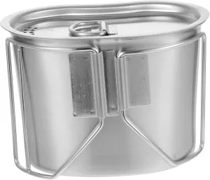 Outdoor Portable Pot Stainless Steel Water Cup Collapsible Camping Cookware Mini Pot for Boiling Water