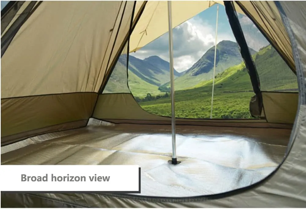 Outdoor Waterproof 4 Personen Yurt Bell Tent Family Teepee Tent Double Layers Indian Tipi Tent Suitable for Truck Camping Hiking Holidays