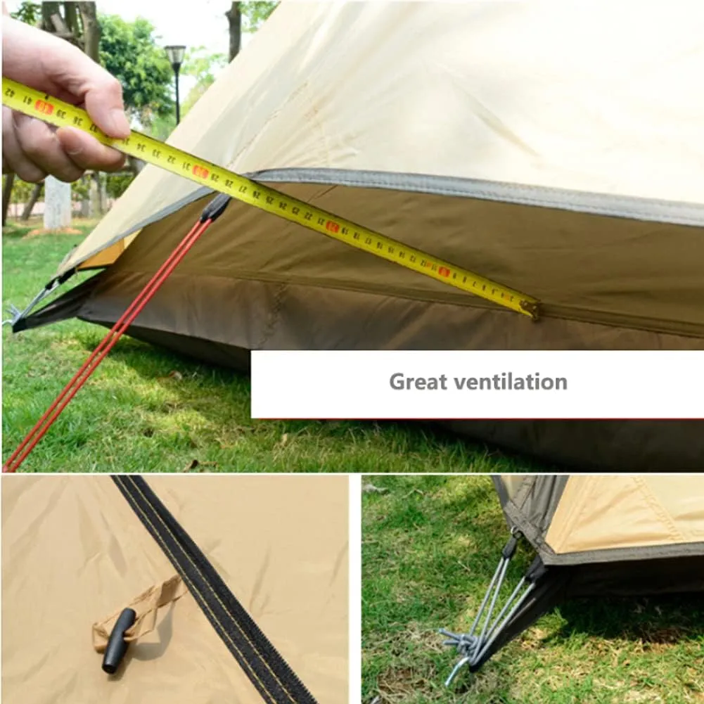 Outdoor Waterproof 4 Personen Yurt Bell Tent Family Teepee Tent Double Layers Indian Tipi Tent Suitable for Truck Camping Hiking Holidays