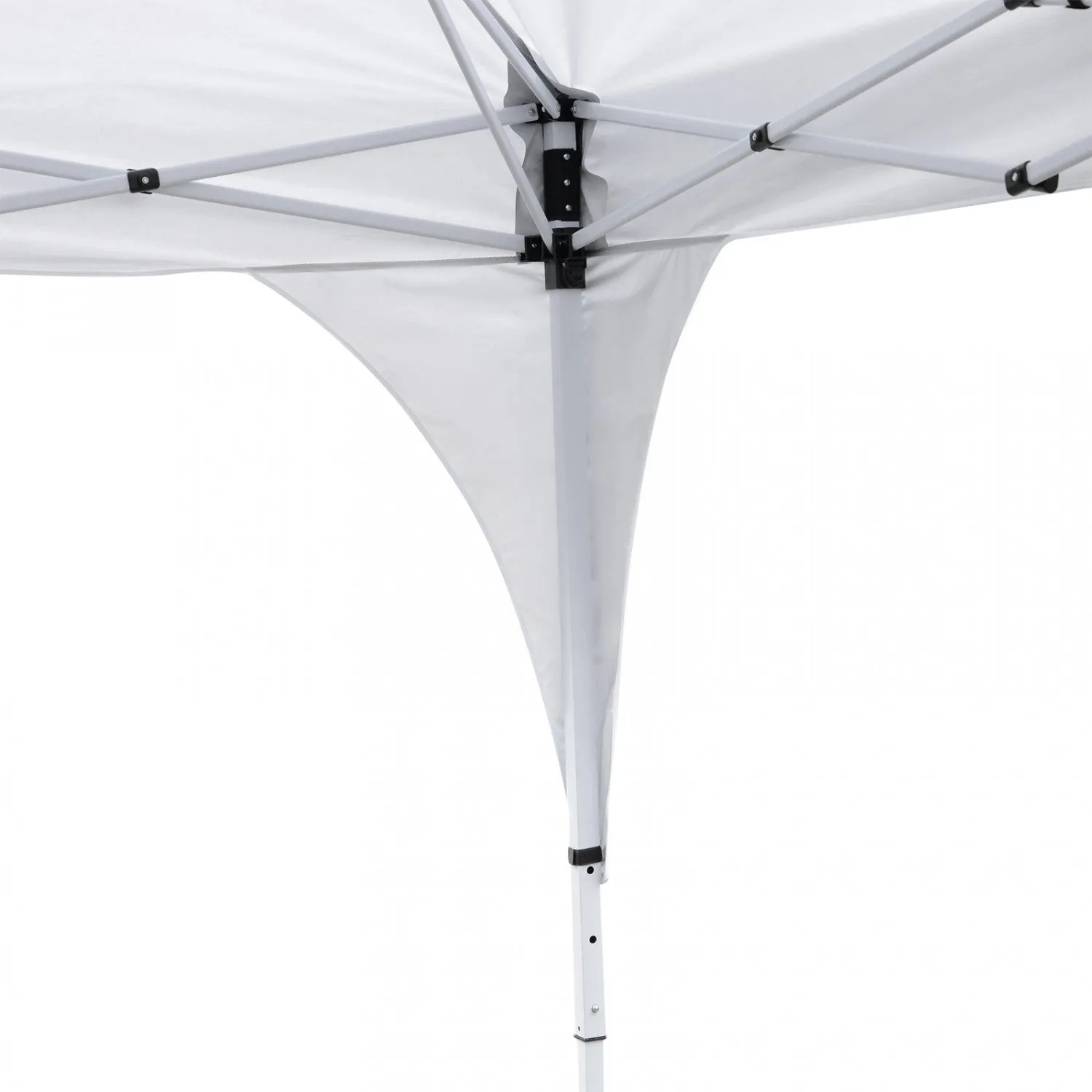 Outsunny 10'x10' Pop Up Canopy With 2 Tier Vented Roof Carrying Bag White|Outsunny 10'x10' Auvent Avec Sac De Transport Toit A 2 Niveaux, Blanc