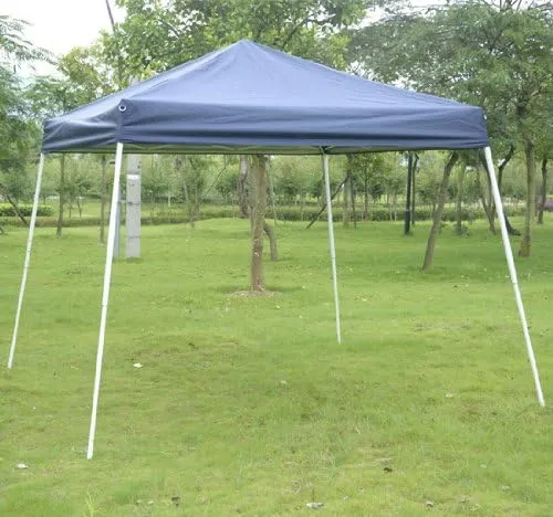 Outsunny Slant Leg Easy Pop-Up Canopy Party Tent, 10 x 10-Feet, Blue