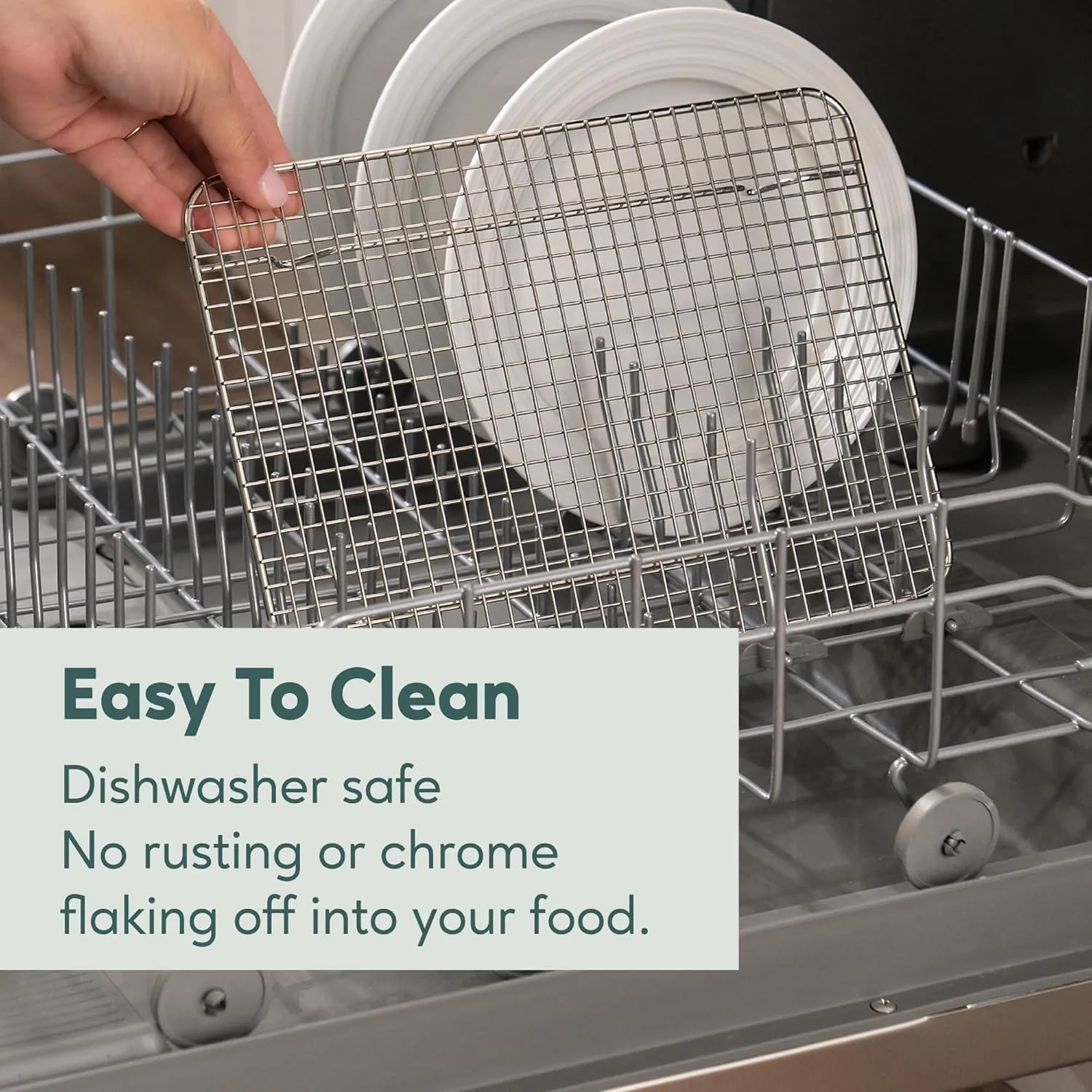 Oven-Safe, Dishwasher-Safe 100% Stainless Steel Cooling and Baking Rack Set - Tight-Wire Bake for Oven Cooking - Food-Safe, Heavy Duty - 8.5x12-inch - Set of 2 - Small Quarter Sheet Pan Cooling Racks