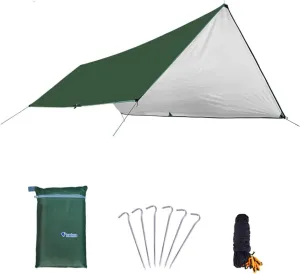 Oxford Cloth Tent Groundsheet Large Size for Camping Canopy Beach Shade Sun Shelter Rainproof Pad Random Color