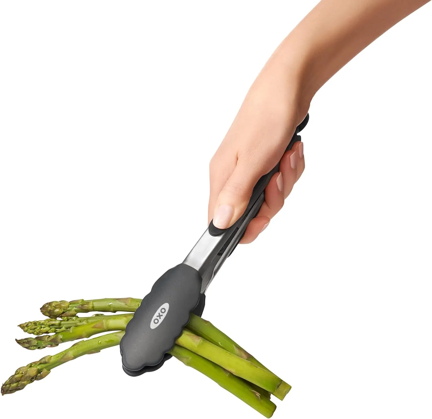 OXO Good Grips 9-Inch Tongs with Silicone Heads, Black
