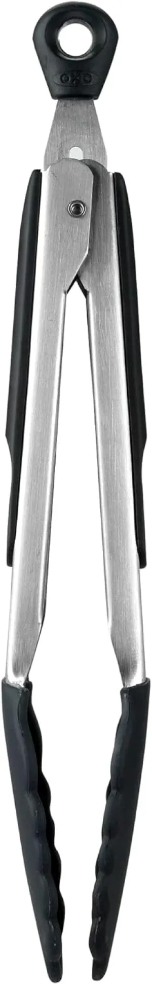 OXO Good Grips 9-Inch Tongs with Silicone Heads, Black