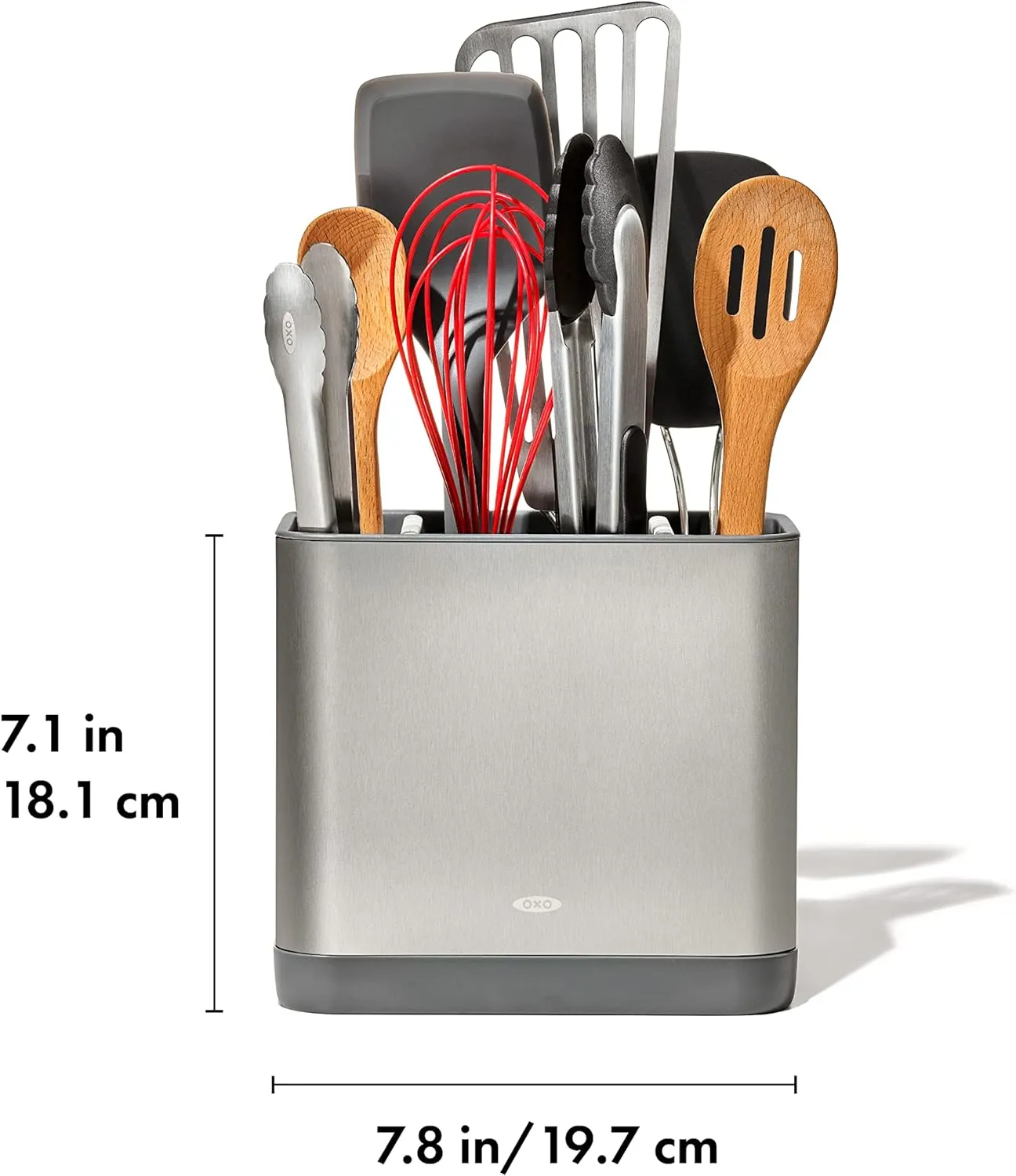 OXO Good Grips Adjustable Stainless Steel Organizer, Large Utensil Holder