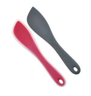 P-plus international silicone spatulas for non-stick cooking (multi colour, pack of 2)