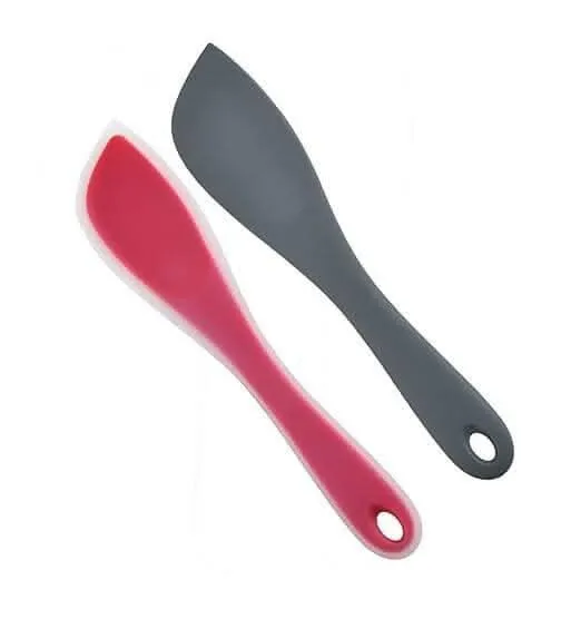 P-plus international silicone spatulas for non-stick cooking (multi colour, pack of 2)