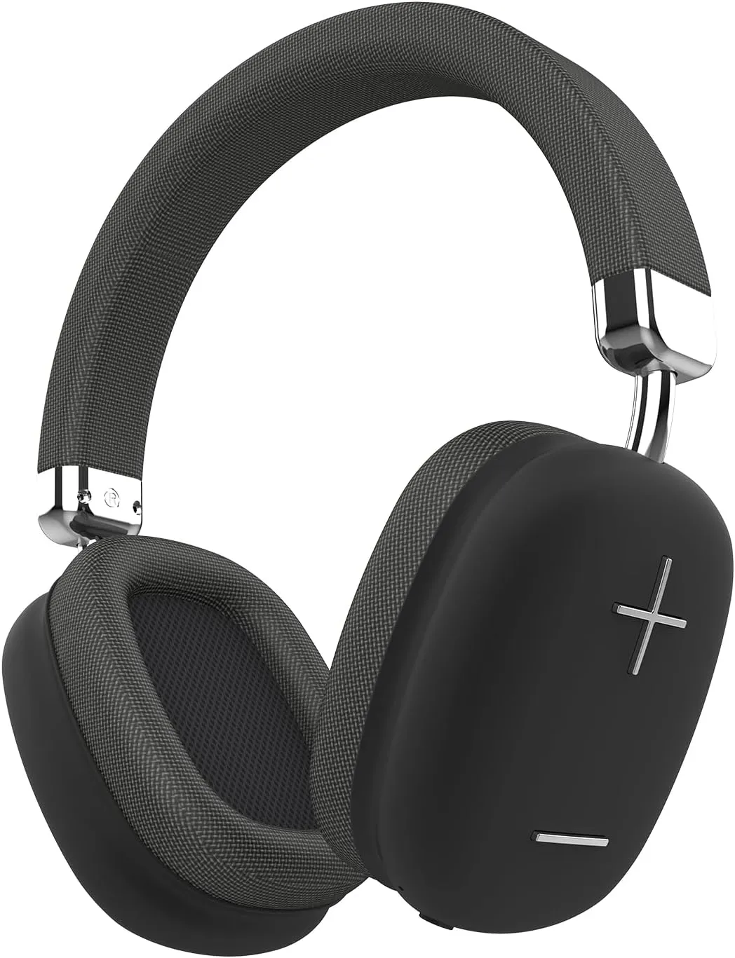 P37 Max Over Ear Bluetooth Headphones, Black Wireless Headphones with Microphone, 80H Playtime,Deep Bass Memory Foam Ear Cups,HiFi Audio, Lightweight Headset,Foldable for Gym,TV, Travel, Home Office