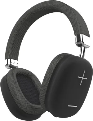 P37 Max Over Ear Bluetooth Headphones, Black Wireless Headphones with Microphone, 80H Playtime,Deep Bass Memory Foam Ear Cups,HiFi Audio, Lightweight Headset,Foldable for Gym,TV, Travel, Home Office