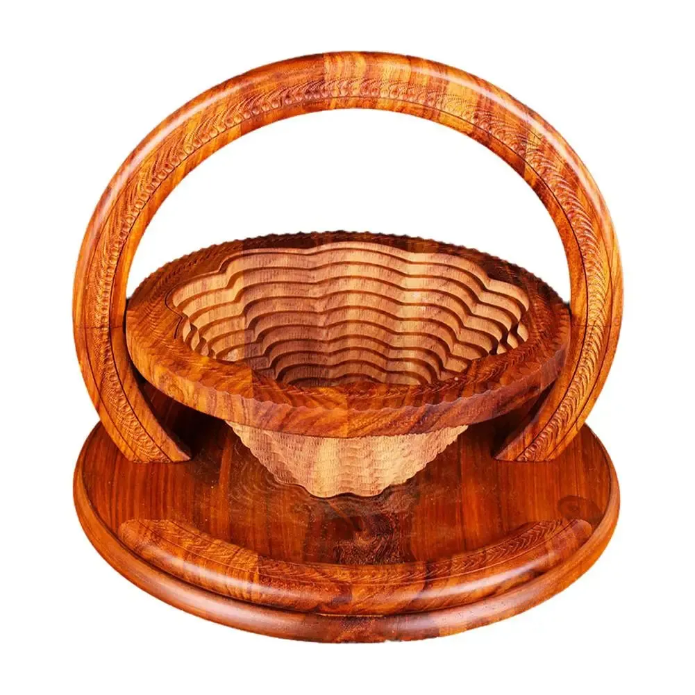 Pakistani Wood Foldable Fruit Basket