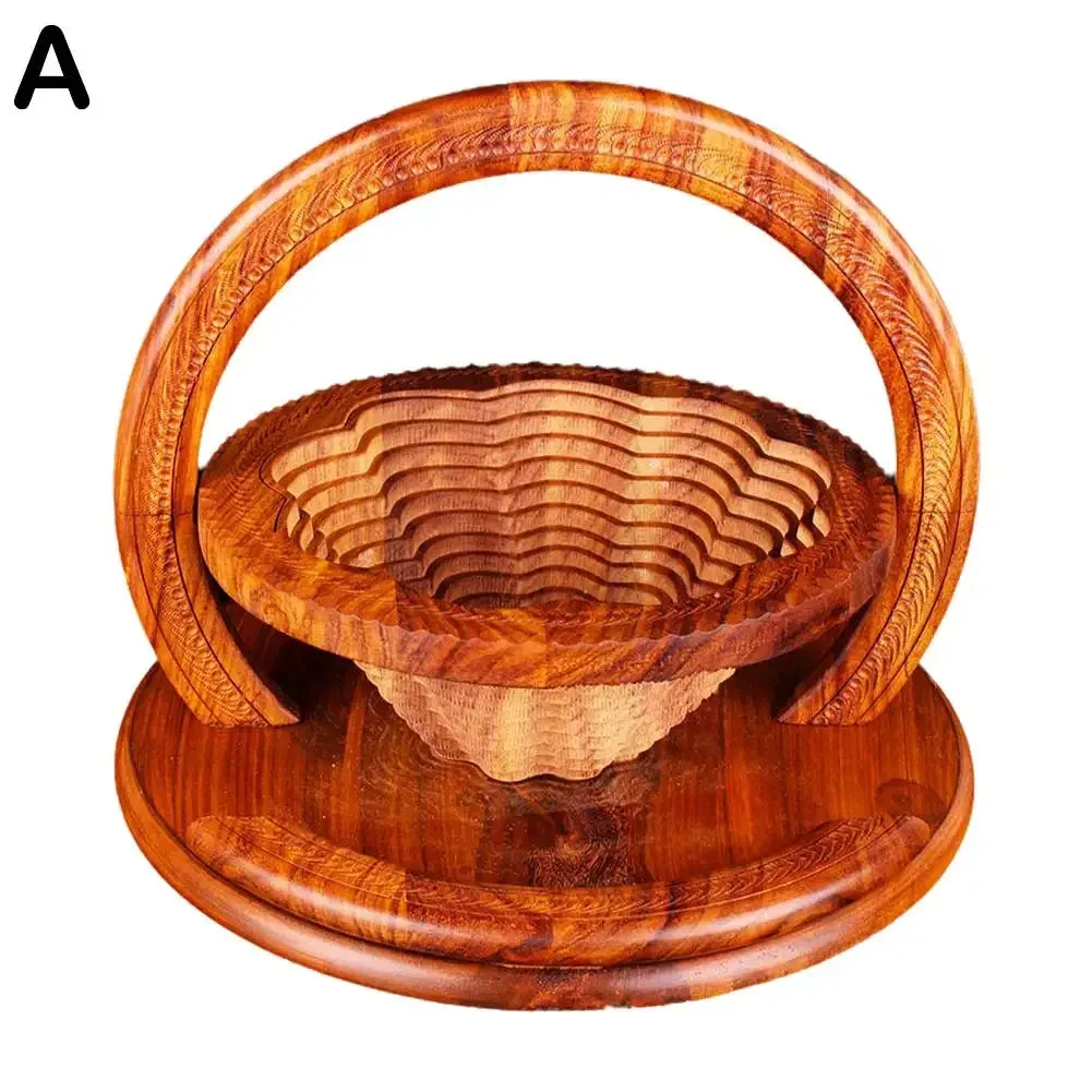 Pakistani Wood Foldable Fruit Basket