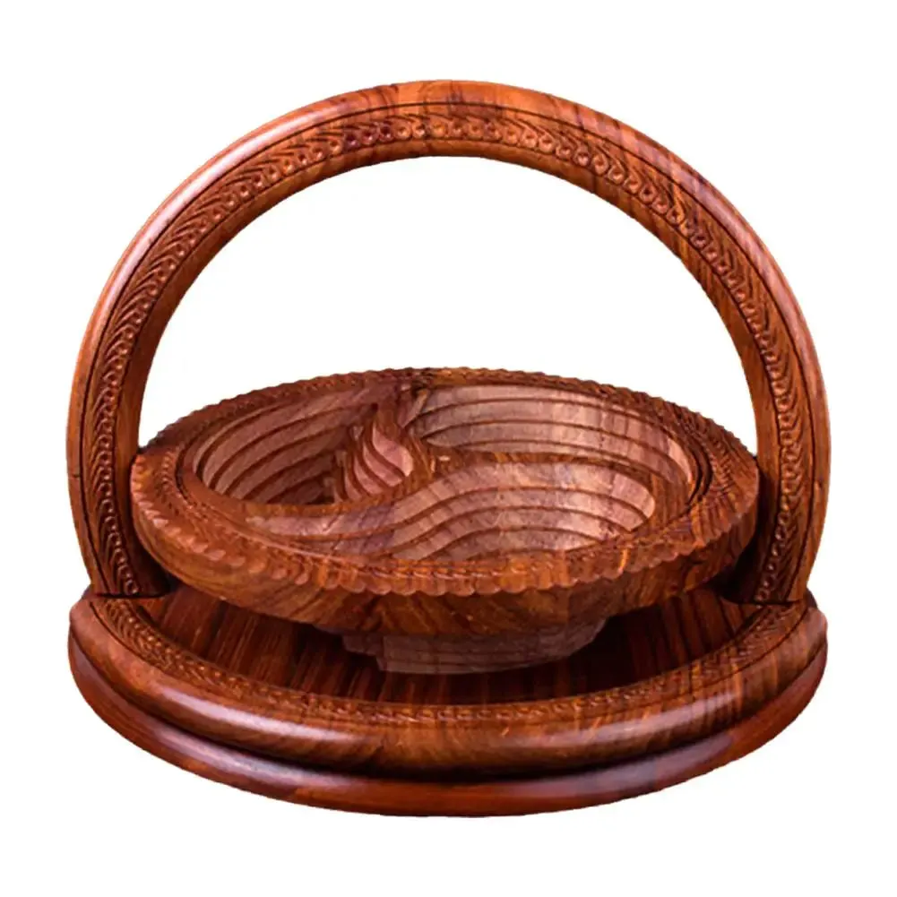 Pakistani Wood Foldable Fruit Basket