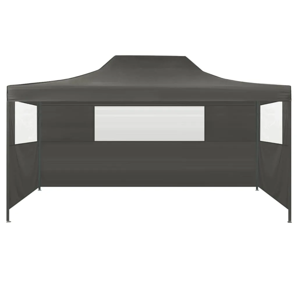 Party Tent Outdoor Canopy Folding Patio Gazebo with 3 Sidewalls Steel