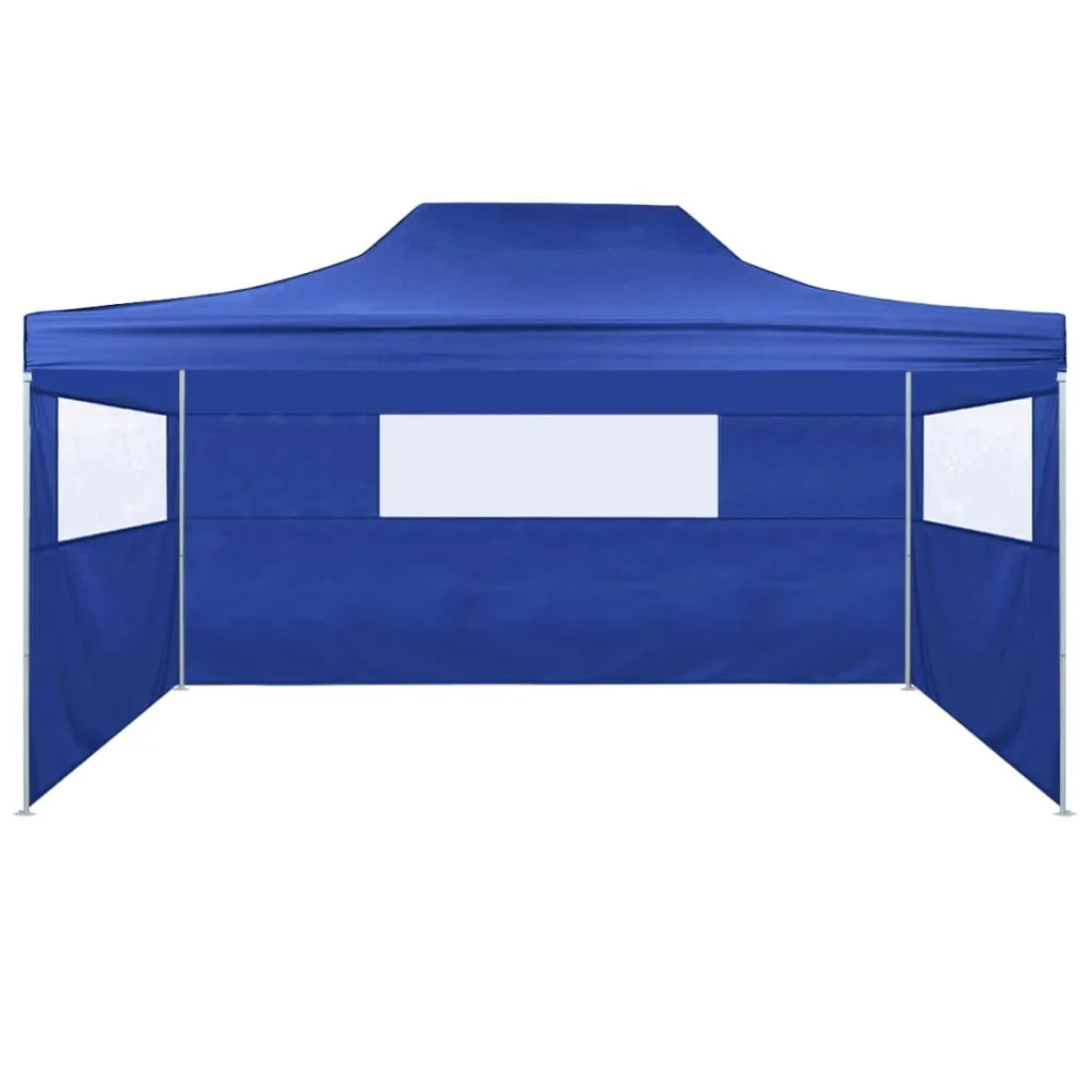 Party Tent Outdoor Canopy Folding Patio Gazebo with 3 Sidewalls Steel