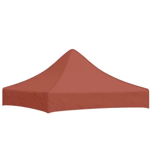 Party Tent Roof 2x2 m Terracotta 270 g/m²