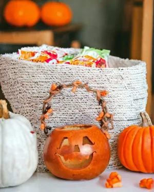 Party Treat Jack Basket Gourd