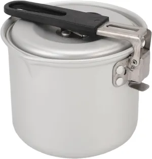 Patio Picnic Cooker Aluminum Milk Warmer Sauce Pan with Foldable Handle Fast Heating Lightweight Cooking Cookware Space Saving for Outdoor Enthusiasts Travel Camp Camping Pot