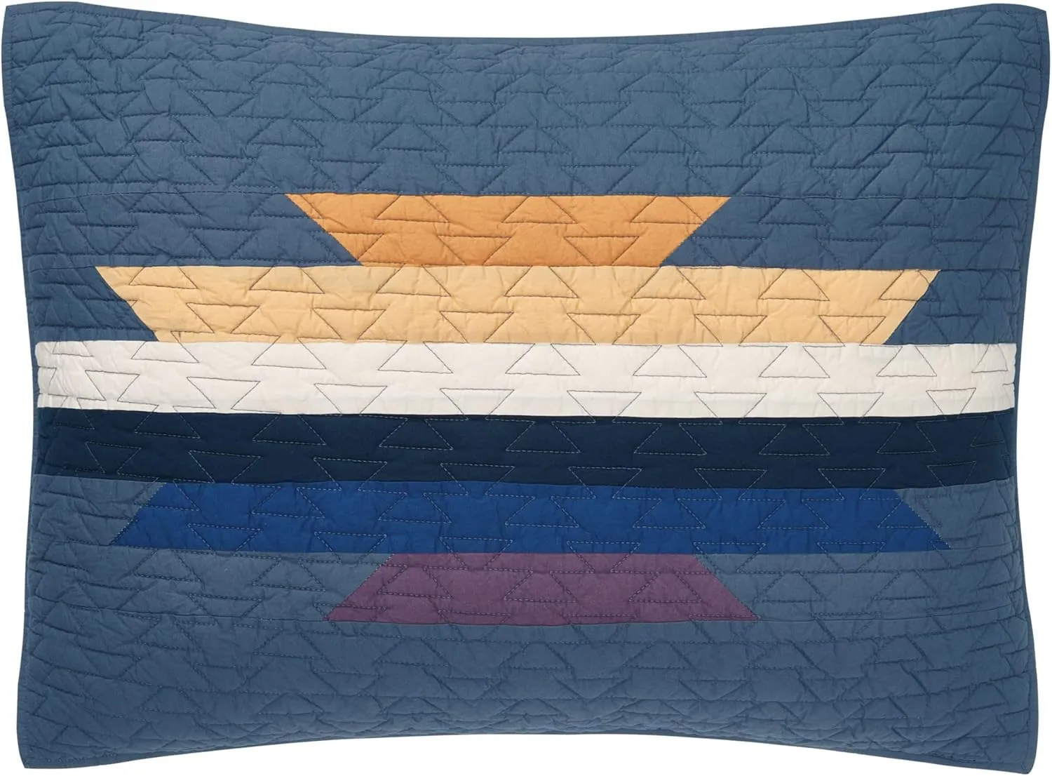 PENDLETON 21712 Moonlight Mesa Twin Comforter for Home Decor, Lightweight Cotton Quilted Bedspread with Pillow ShamPieced Quilt Set in Charcoal, Twin