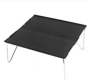 Picnic Mini Lightweight Camping Furniture Portable Outdoor Hiking Single Desk Aluminum Plate Folding Table Barbecue