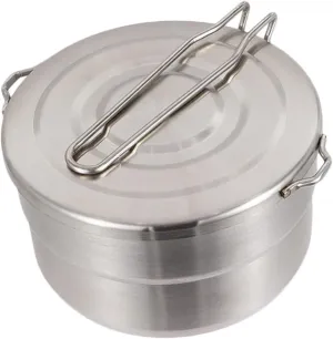 Picnic Pot Stainless Steel Backpacking Cookware for Hiking Camping Outdoor Cooking Portable for Food Use Essential Camping Accessories