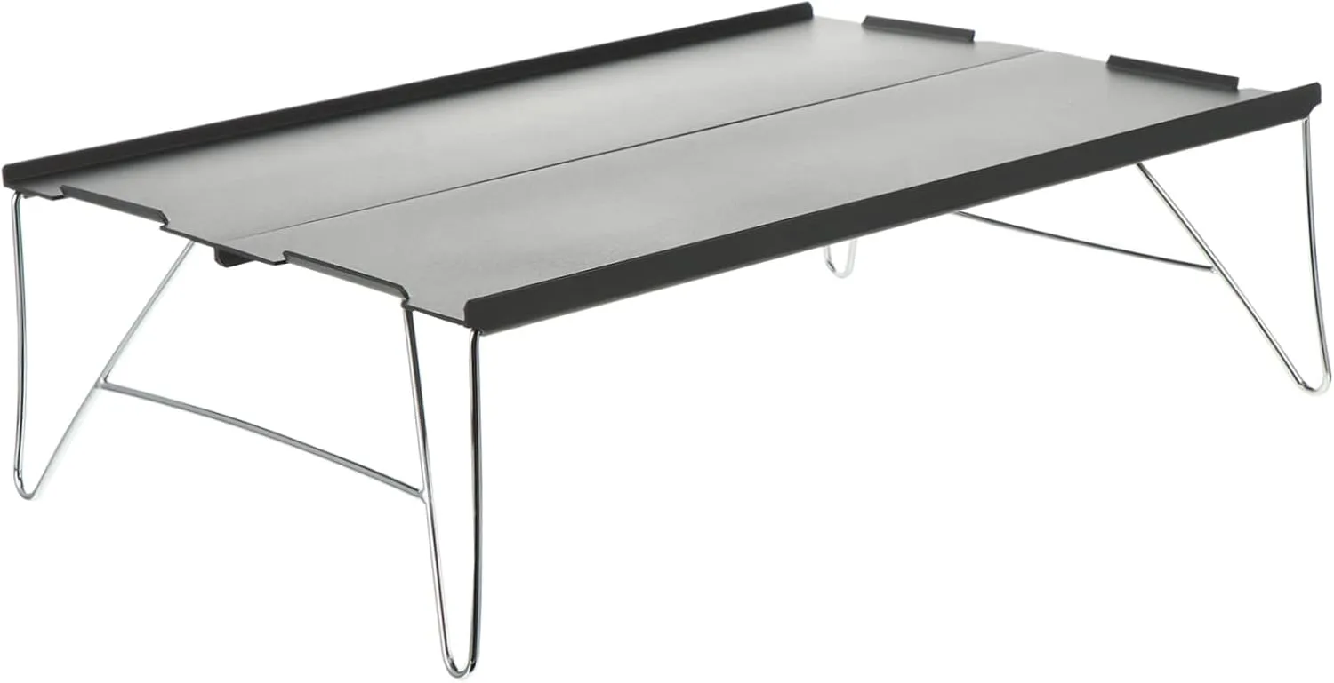 Picnic Table Portable Aluminum Alloy Folding Grill Table for Camping BBQ Outdoor Dining Beach and Picnics Lightweight Easy to Open and Store Space-Saving Design