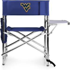 PICNIC TIME NCAA Cal Bears Sports Chair with Side Table - Beach Chair - Camp Chair for Adults
