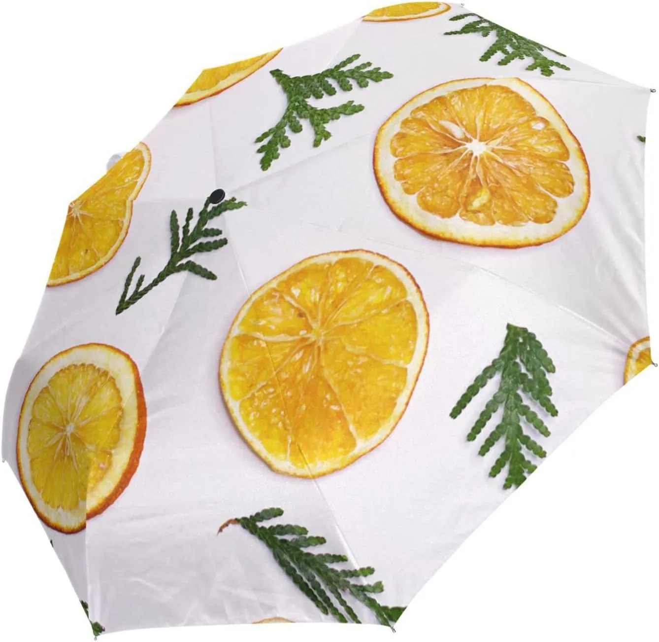 Poeticcity Automatic Folding Umbrella, Auto Open/Close 3 Folds Parasol, Compact Windproof Strong Umbrellas for Travel Sun & Rain