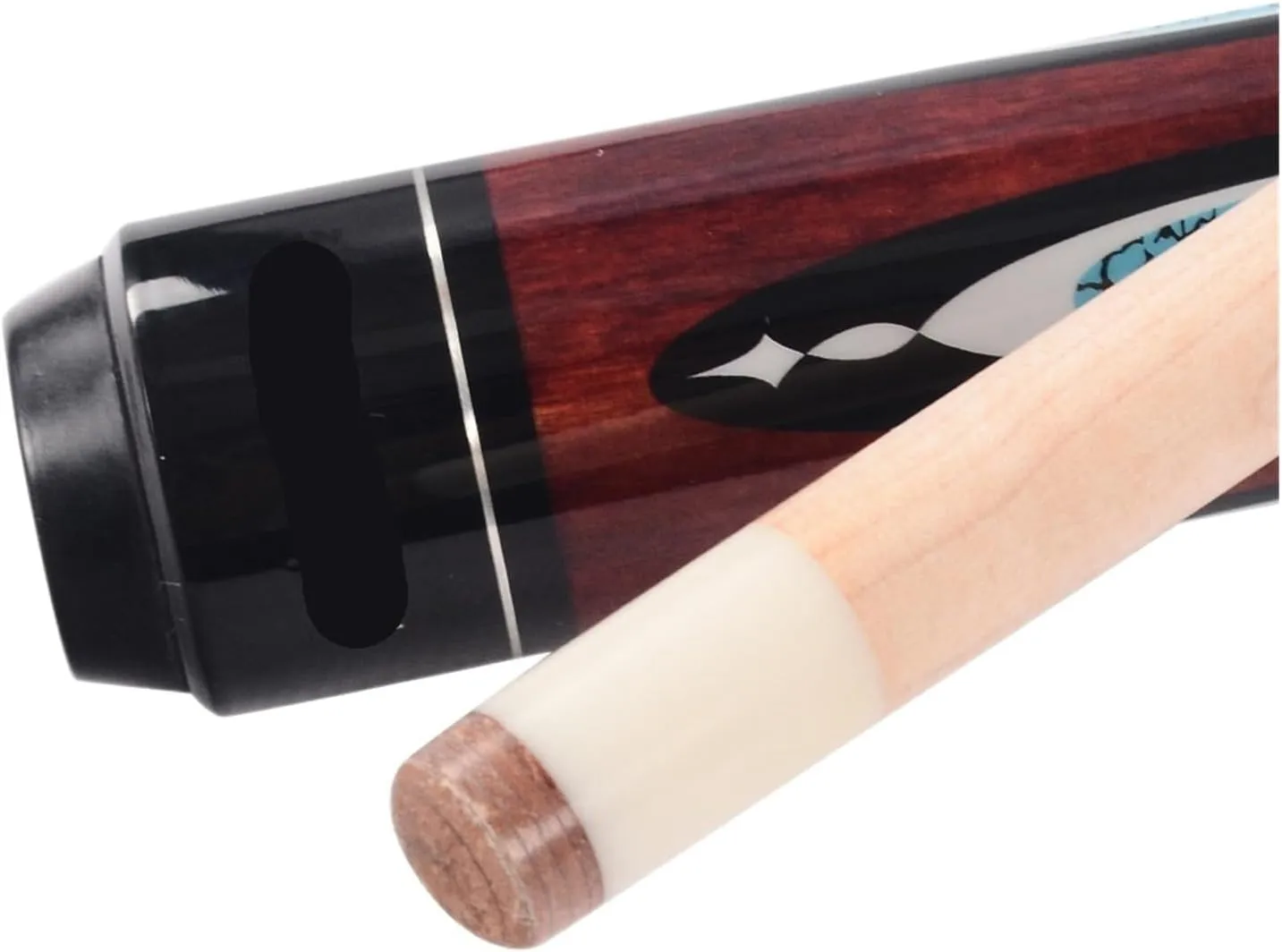 Pool cue 58 Inch 19oz 1/2 Maple Billiard Stick Cue Set 11.5mm/12.75mmTip Snooker(Date Red,12.75mm)