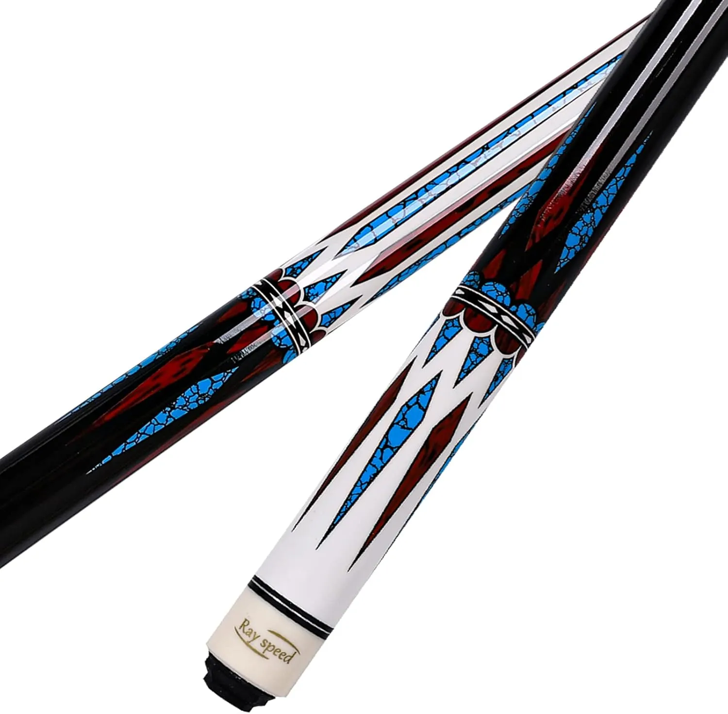 Pool Cue Stick with Hard Case Hardwood Canadian Maple Professional Billiard Pool Stick 58" 2-Pieces 19/20oz Pool Stick Set