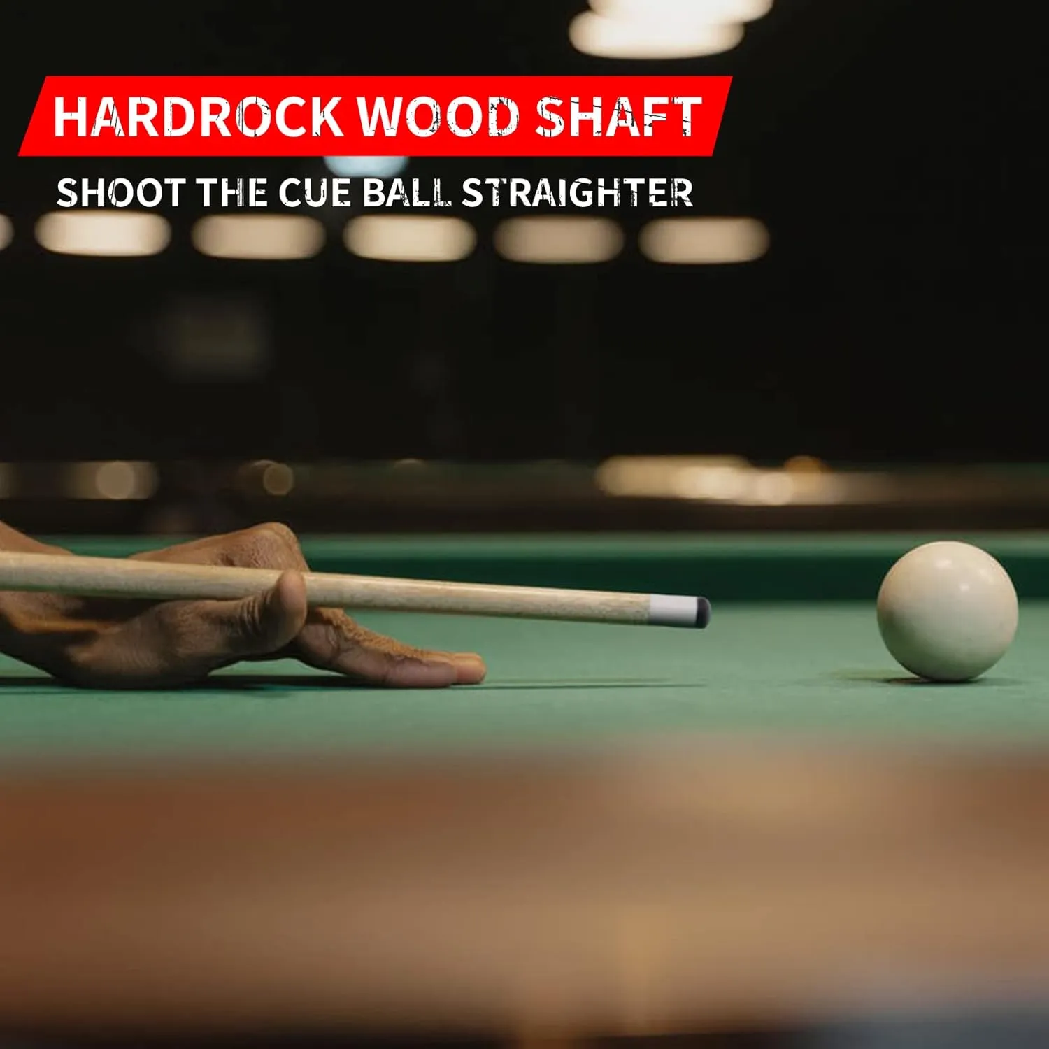Pool Cues,58" Pool Cue Sticks Set Canadian Maple Wood Billiard Cues Stick for Professional Billiard Fans Players 18-21 oz