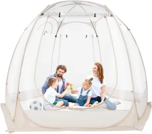 Pop Up Bubble Tent,Large Weather Proof Tent for 3-5 Person,Outdoor Clear Tent,Garden Courtyard Tent,Camping Sports Tent for Events Fishing Cheering