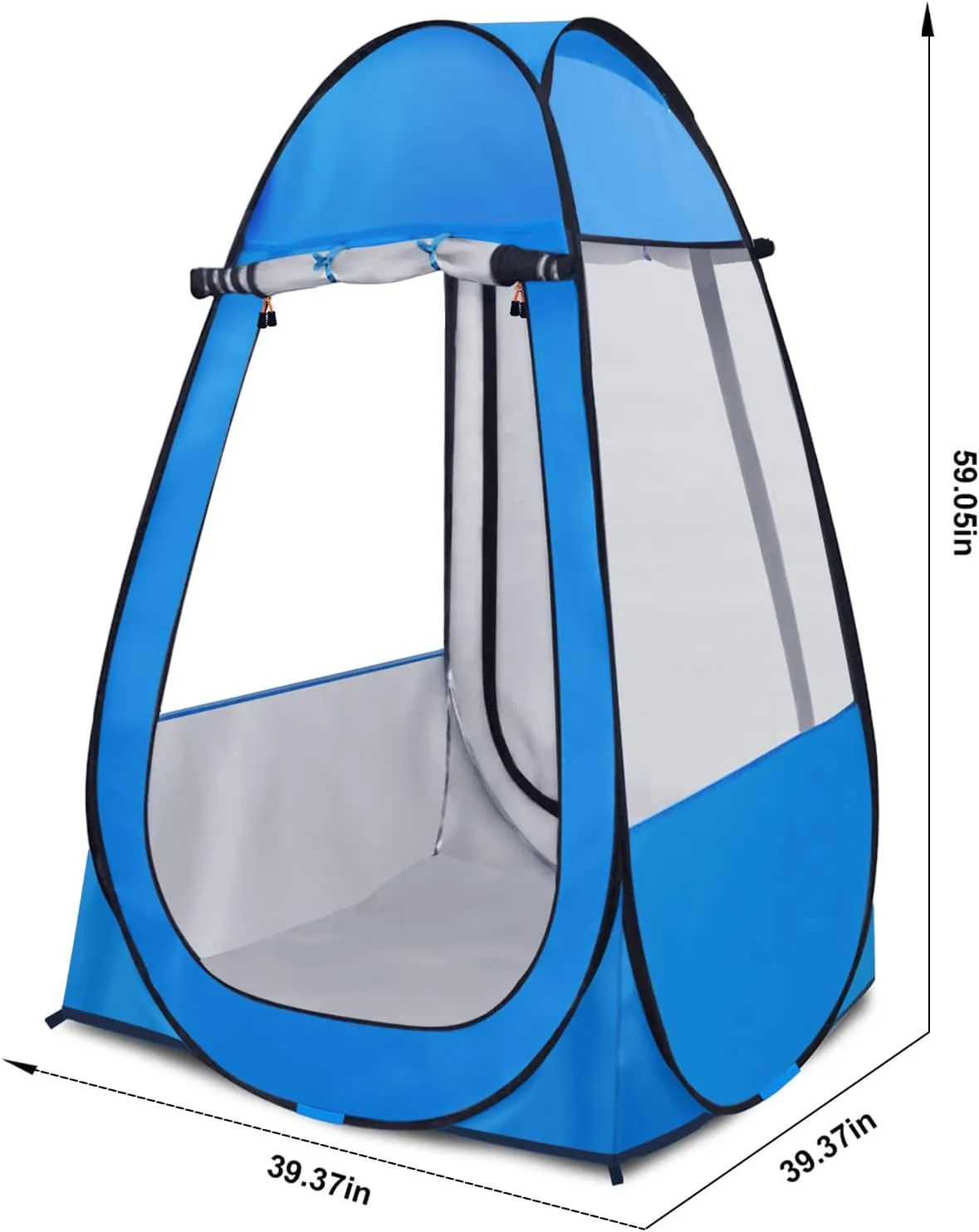 Pop Up Tent, Clear Outdoor Tents Sports Fishing, Rainproof and Windproof Beach Camping, Lightweight and Sturdy, Easy Set Up, UPF 50  Portable Folding 39" x 64"