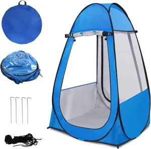 Pop Up Tent, Clear Outdoor Tents Sports Fishing, Rainproof and Windproof Beach Camping, Lightweight and Sturdy, Easy Set Up, UPF 50  Portable Folding 39" x 64"