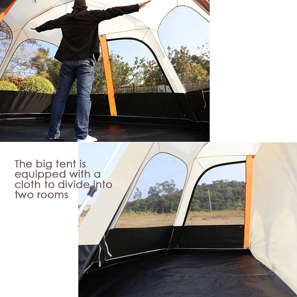 Pop Up Tent for 3 to 4 Person, Camping Outdoor Tent, Family Camping Tent with 360° Panoramic View, Ventilation, Waterproof Dome Tent for Kids, Camping, Beach, and Outdoor