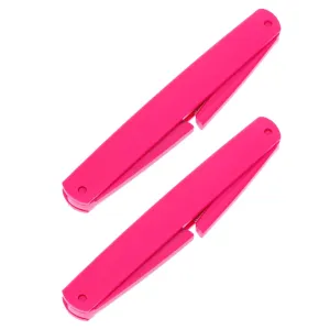POPETPOP 2pcs Foldable Double Ended Eyebrow Brush Eyelash Combs Versatile Makeup Brush for Precise Eyebrow Shaping and Eyelash Grooming for Beauty Enthusiasts