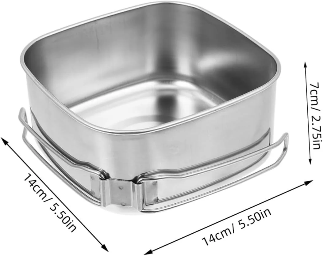 POPETPOP Outdoor Camping Tableware Camping Cooker Pots Picnic Pans Self Portable Cooking Cookware Stainless Steel