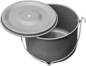 Portable Aluminum Camping Pot with Lid for People Versatile Cookware for Outdoor Cooking for Camping Hiking and Picnics Lightweight and Easy to Transport