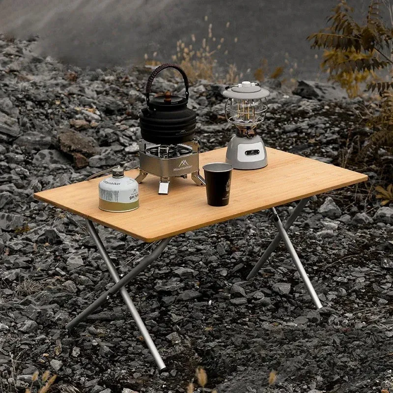 Portable Bamboo Folding Table for Outdoor Camping and Picnic