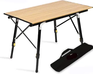 Portable Camping Table, Aluminum Alloy Light Folding Table, for Dining, Cutting, Cooking, Picnic, Outdoor, Beach, Hiking, Fishing