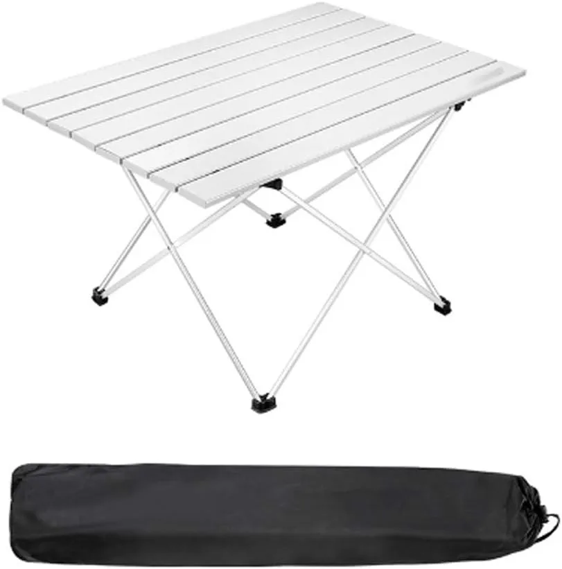 Portable Camping Table Aluminum Ultralight Folding Waterproof Outdoor Hiking BBQ Camp Picnic Table Desk Stable