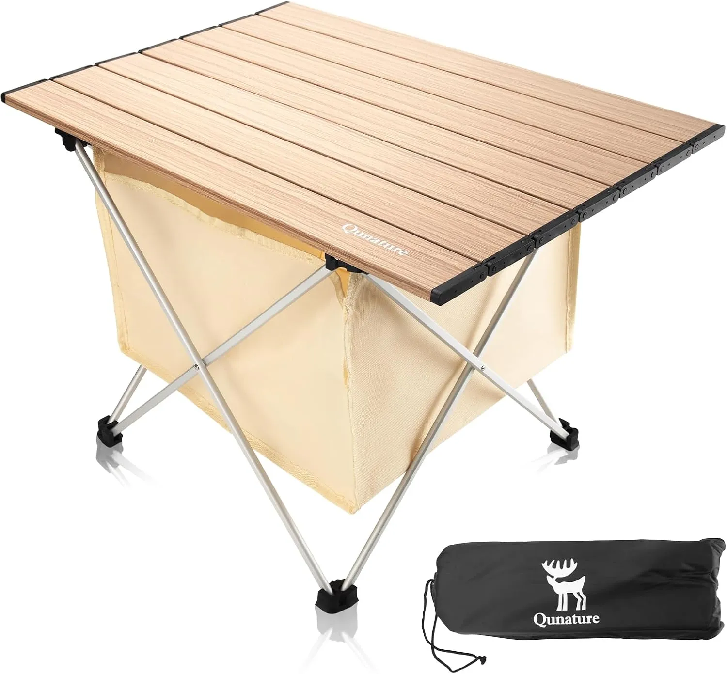 Portable Camping Table Folding Beach Table Ultralight Aluminum Camp Table with Storage Bag for Beach Hiking Backpacking Fishing Picnic
