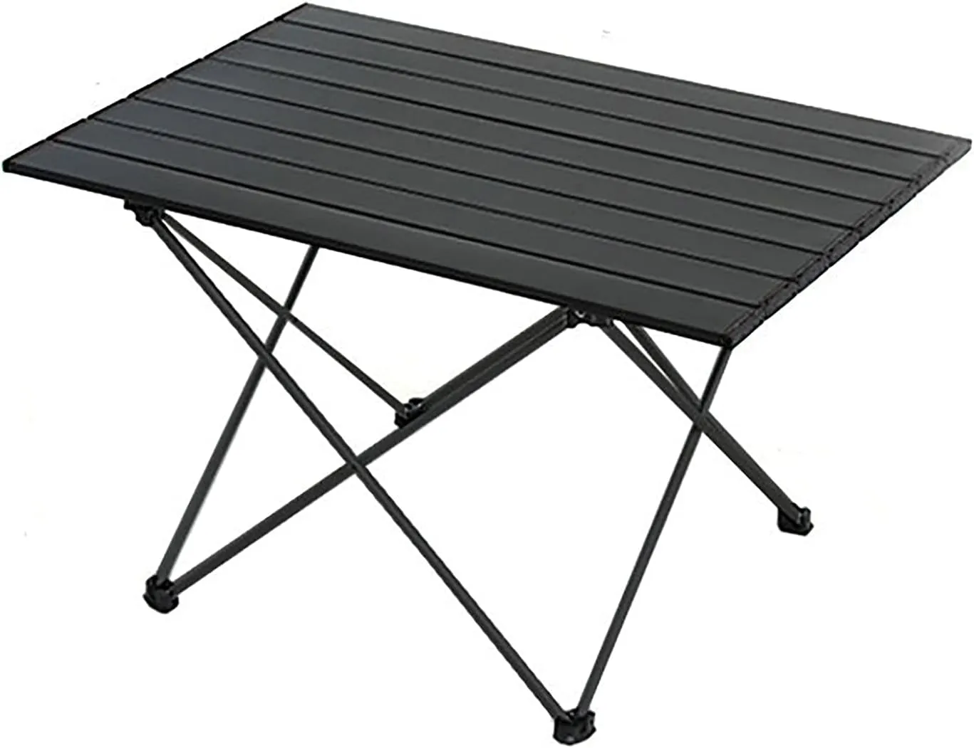 Portable Camping Table, Light Folding Table with Aluminum Table Top and Carrying Bag, for Outdoor, Picnic, Beach, Hiking, Fishing, Black (Size : 40cm)