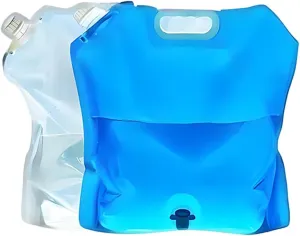 Portable Collapsible Water Bag 10L with Tap - BPA-Free, Leakproof Design for Camping, Hiking & Emergency Use